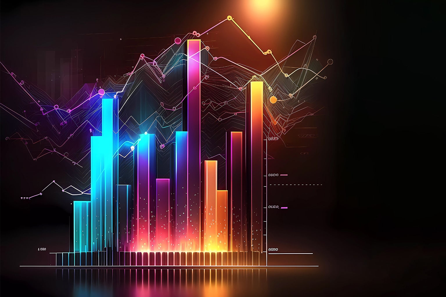 Demand planning and forecasting charts for distribution companies